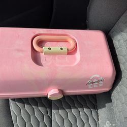 Rare Pink Swirl Caboodles Case w/ Mirror – Vintage & Clean