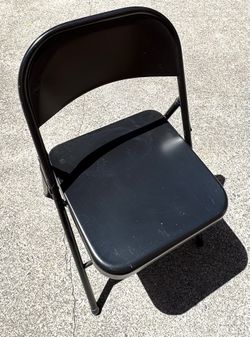 Chair Folding Black 4 Chairs
