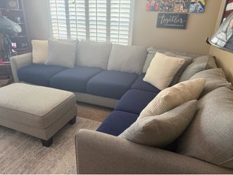 Couch with ottoman