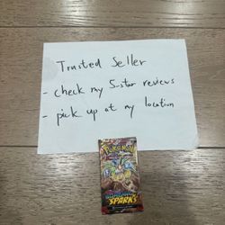 $6.50 each - Pokemon Surging Sparks Booster Pack - 10 Cards/Pack - Random Art - SEALED