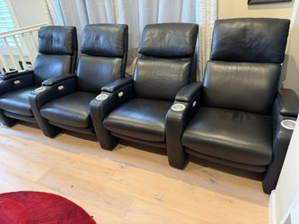 CinemaTech Motorized Leather Chairs
