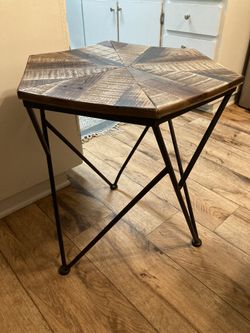 Modern Hexagon Geometric Side Table