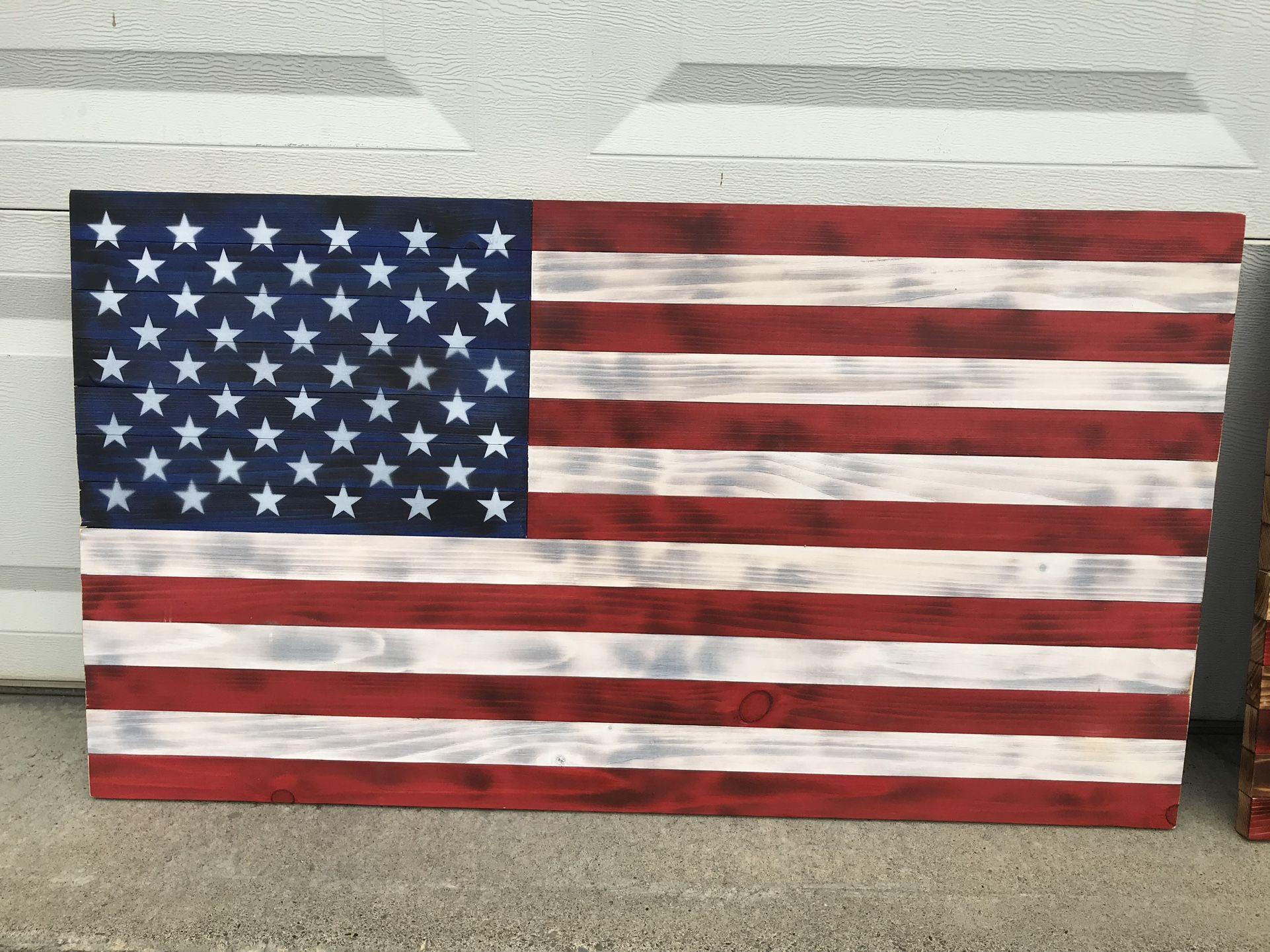 Rustic American Flag