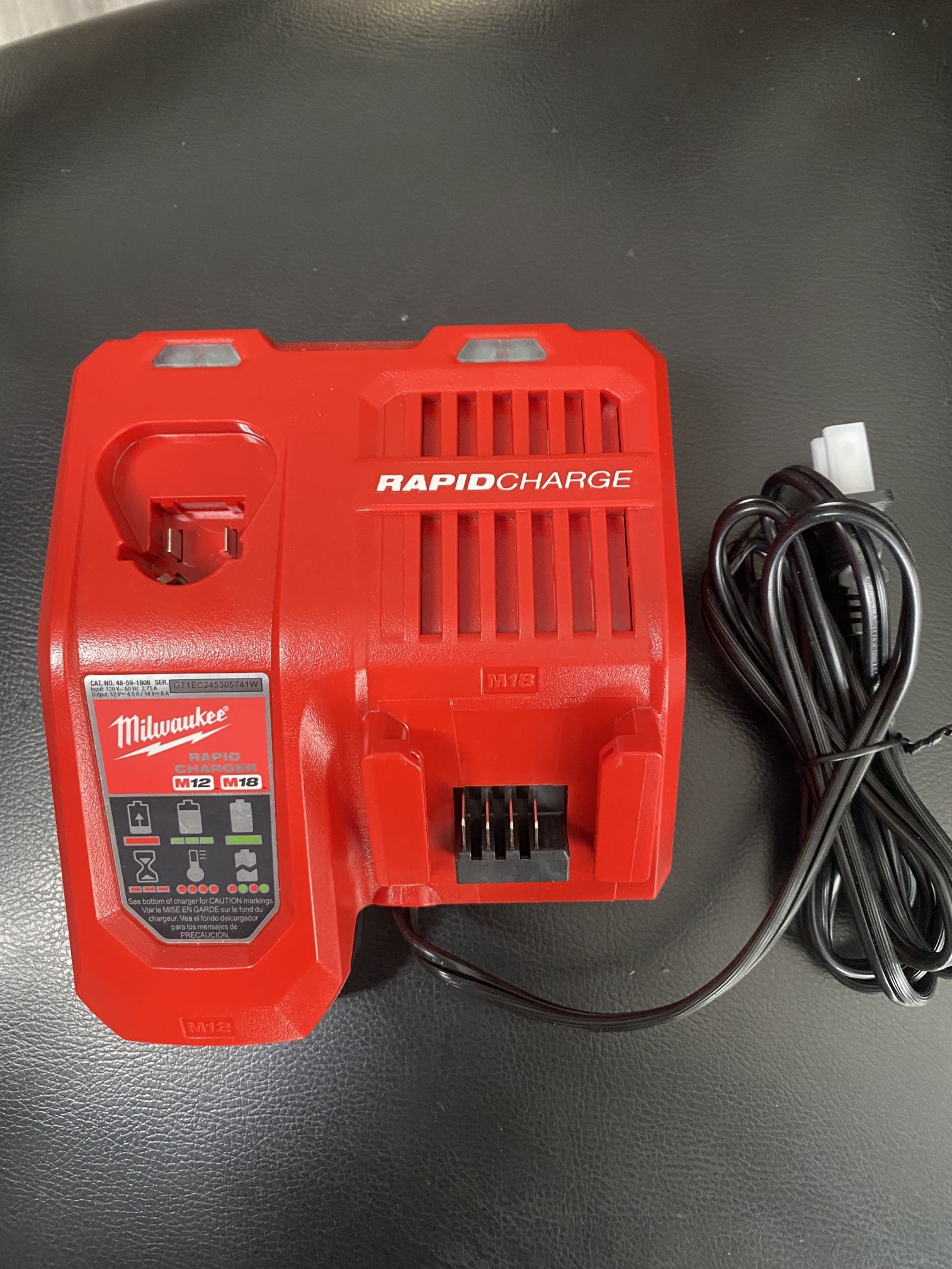 MILWAUKEE M18-M12 RAPID CHARGER NEW TOOL ONLY $60 FIRM