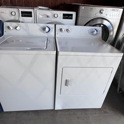 He Washer And Dryer Set In White Used Working Good