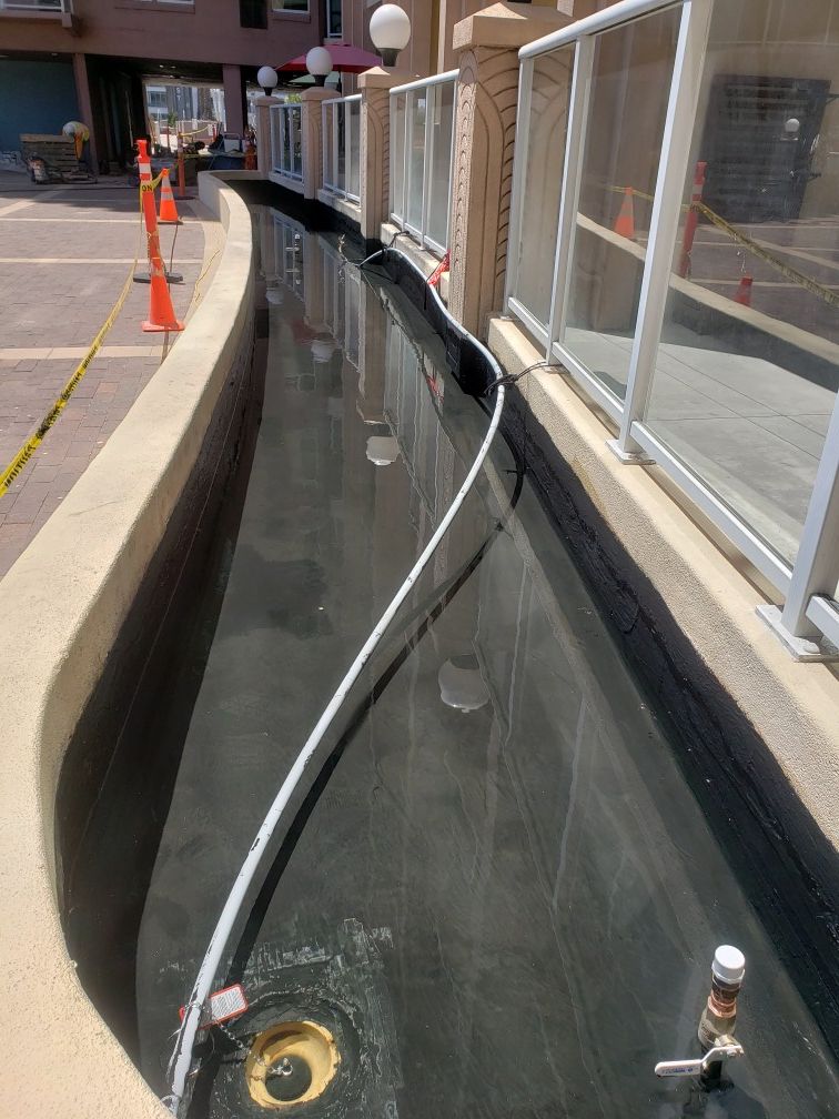 Waterproofing planter box. Decks. Stairs, belowgrade,