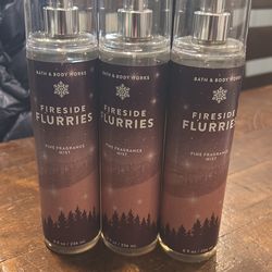 Bath & body Works fireside flurries spray