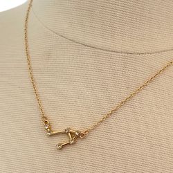 New Gold Libra Zodiac Necklace Dainty Pendant 