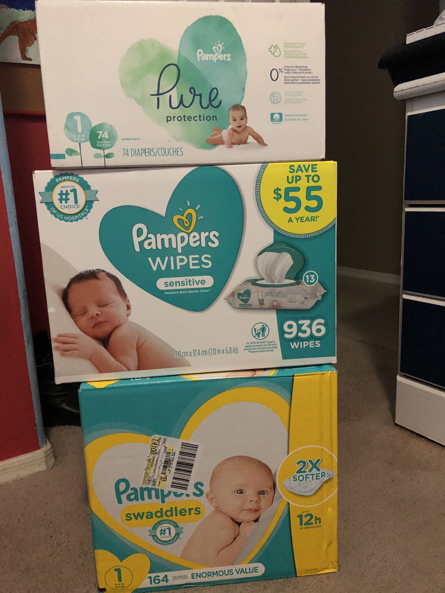 New pamper and wipes