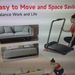 BRAND NEW  COMPACT TREADMILL MINI  FITNESS HOME FOLDING  2.5 HP QUIET  7.5 MPH…retails At 239.95 Plus Tax