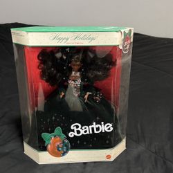 1990 Happy Holidays Barbie – Special Edition – Green Velvet Gown – Mattel