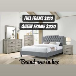Bed Frame Brand New In Box / Colors Available:grey,white And Black 