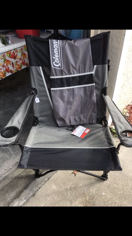 Coleman Ultimate Comfort Folding Sling Chair, Gray