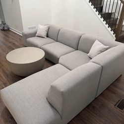Castlery sofa with ottoman
