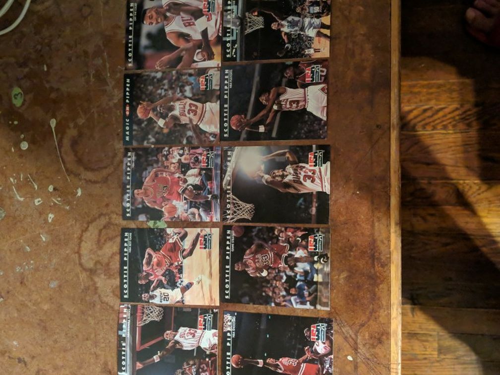Scottie Pippen Lot Of 10 Skybox 1992 Usa Basketball Edition