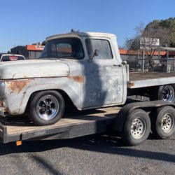 1958 Ford F100 Flat Bed Hot Rod Truck Car Rat Rod 