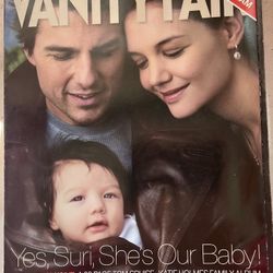 TOM CRUISE VANITY FAIR COVER WITH WIFE AND DAUGHTER SURI