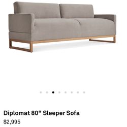 Blue Dot Gray Queen Sofa Sleeper 