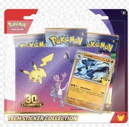 Pokemon 30th Celebration 3-Pack Blister Lucario (Night) - Card