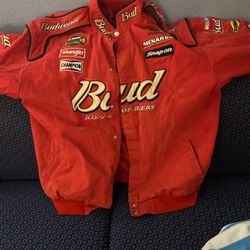 Budweiser Dale Earnhardt Nascar Racing Jacket Original