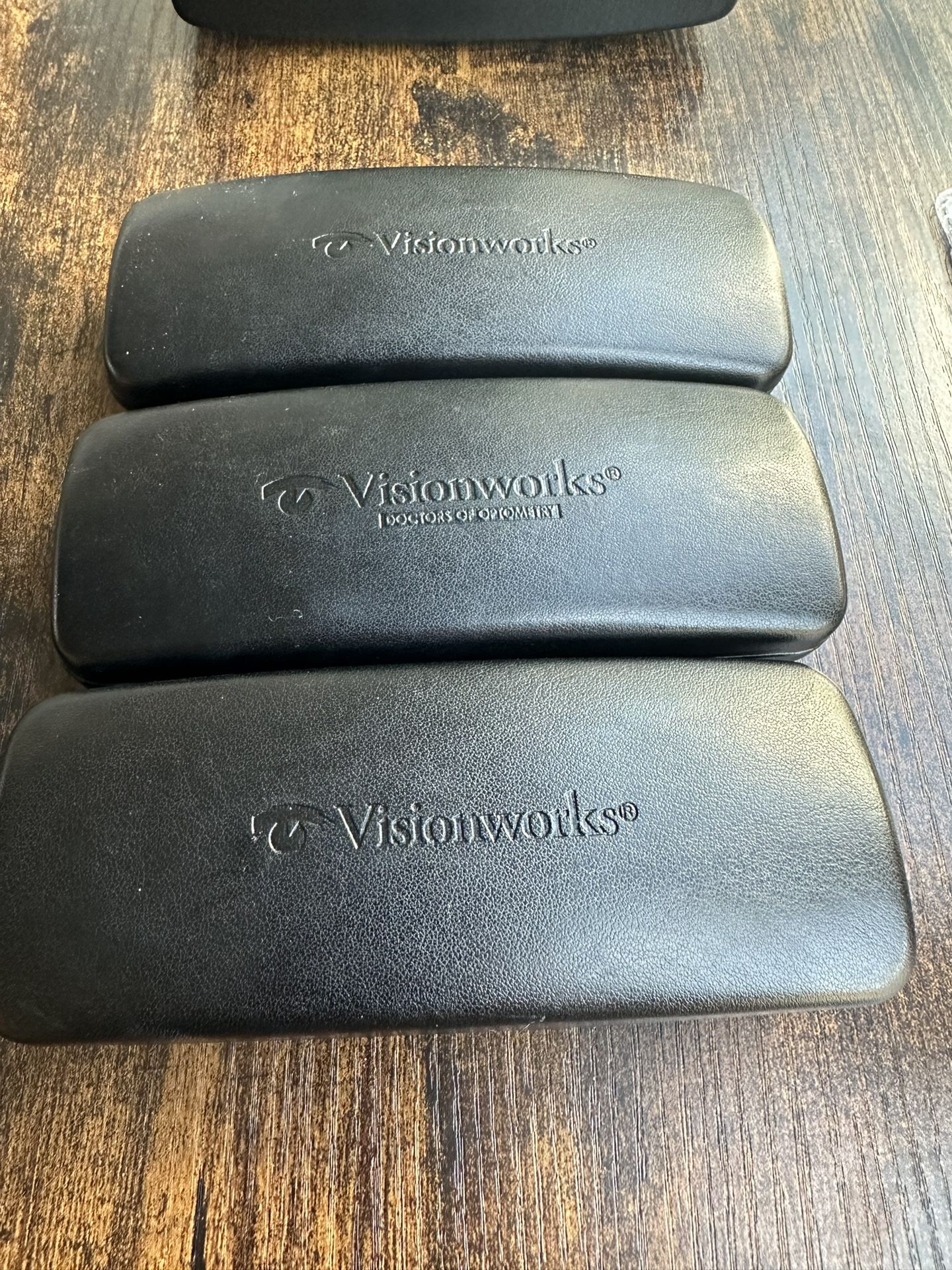 FOUR Black Visionworks Eye Glasses Case
