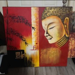 large buddha canvas /cuadro de buddha 