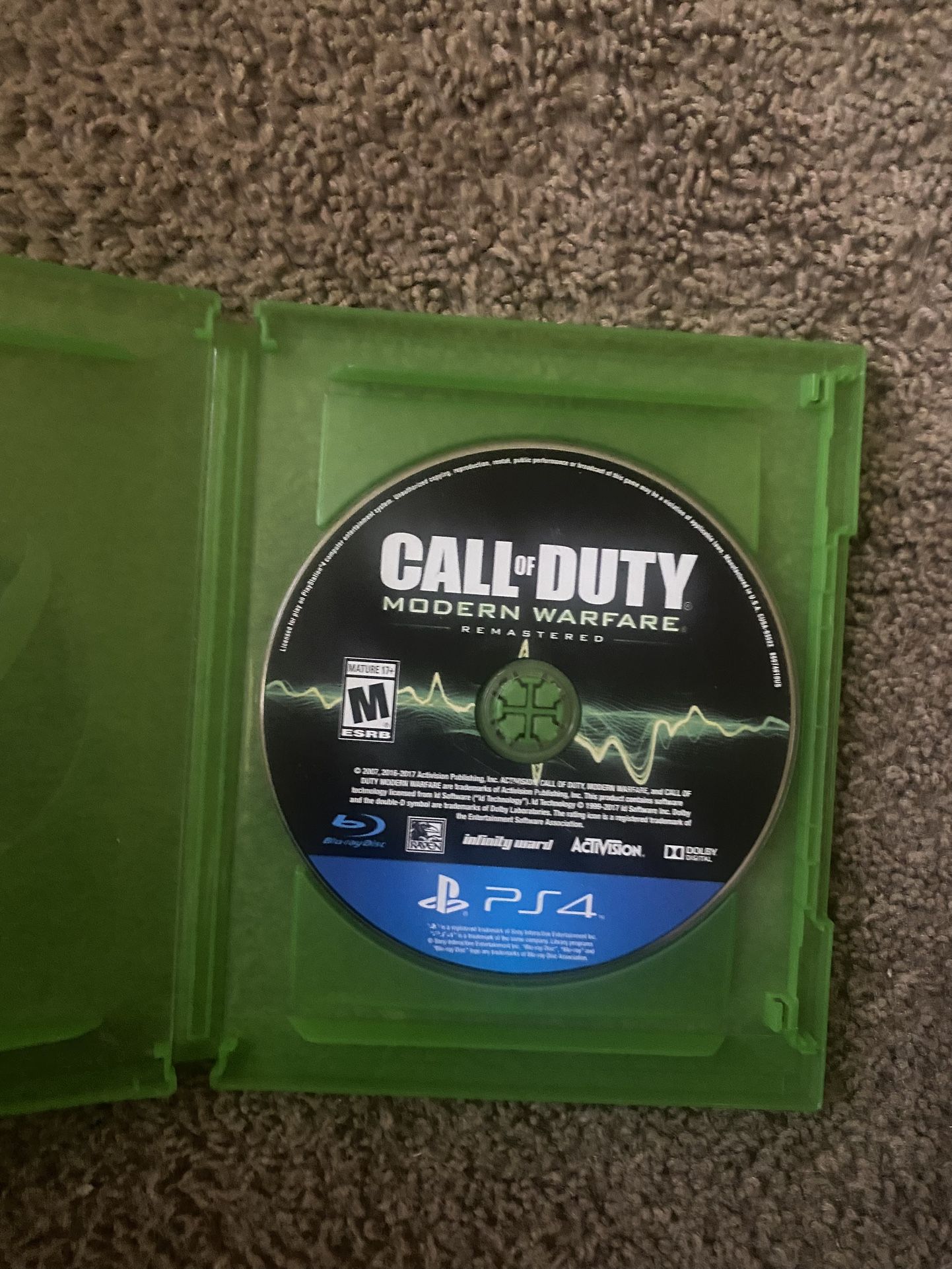 PS4 Cod Modern Warfare Remastered