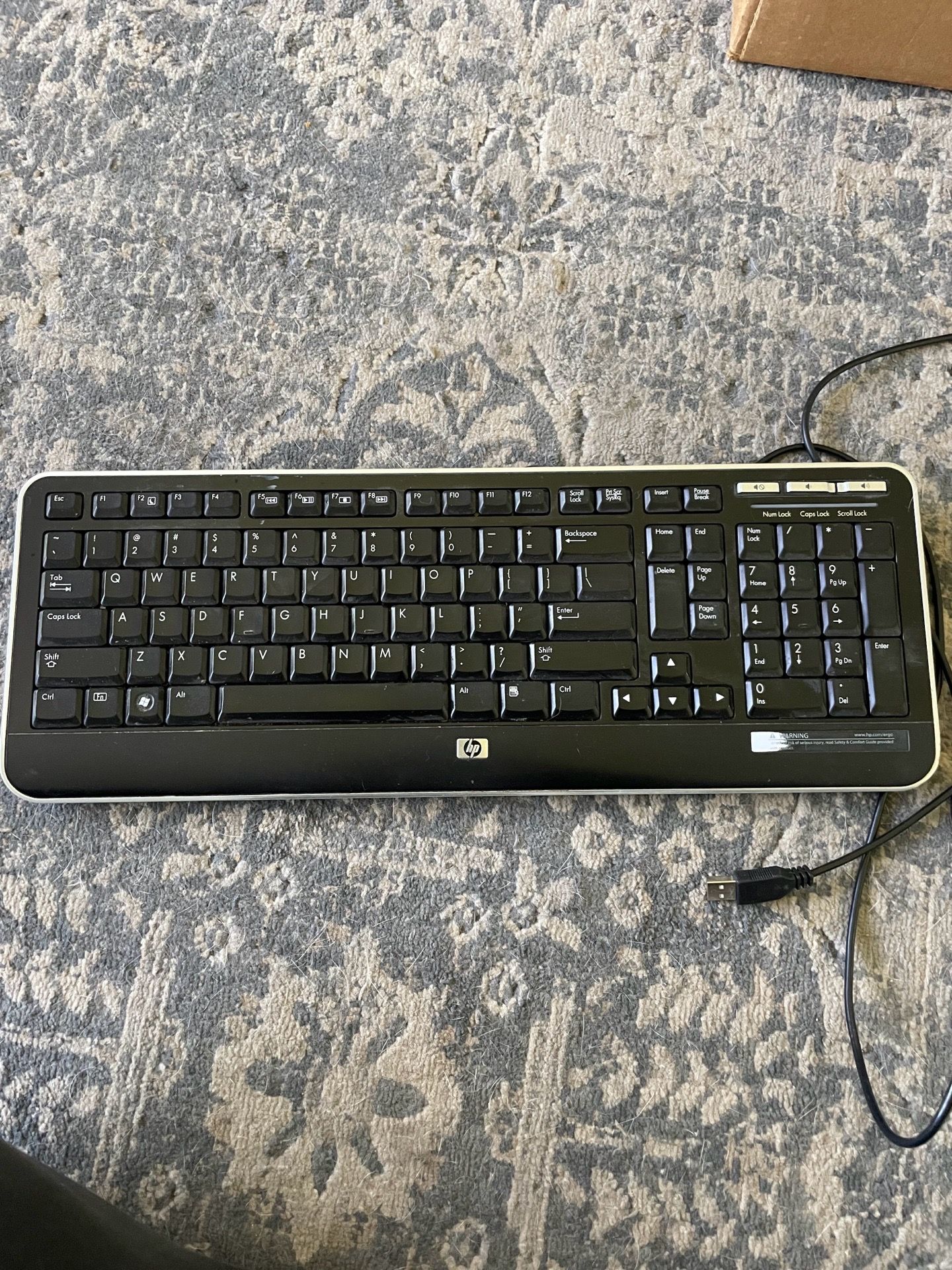 HP plug in Keyboard