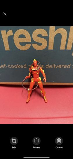 Human Torch Marvel Comics Toy Biz 1992 Action Figure