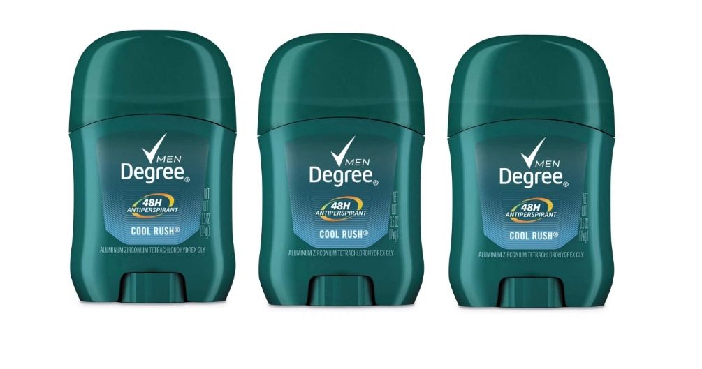3 Pack Degree Dry Protection Anti-Perspirant, Cool Rush, 0.5 Oz Deodorant Stick