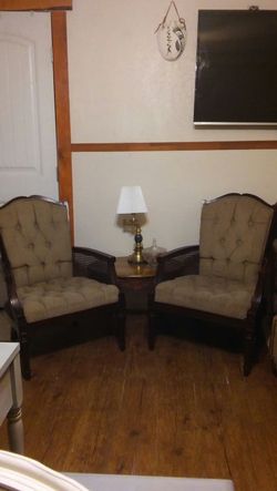 Vintage pair of chairs.