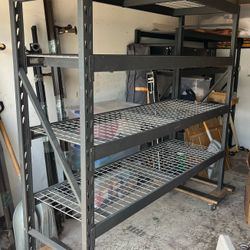 77ft x 24ft x 72ft shelving in excellent condition
