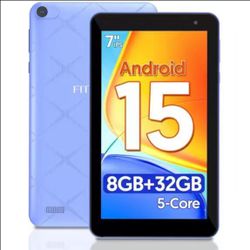 🔥new inbox🔥7 inch Tablet Android 15 Tablets, 8GB RAM 32GB ROM 1TB Expand, Five-Core, HD Display, Wi-Fi, Bluetooth