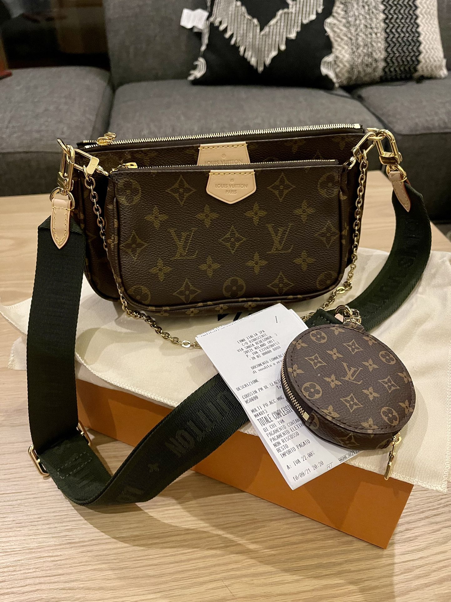 Louis Vuitton, Bags, Louis Vuitton Multi Pochette Accessories Monogram  Crossbody 3bag Wrare Strap