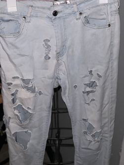 Light Blue Ripped Jeans