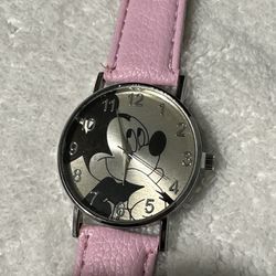 Mickey Watch- Pink Band. New