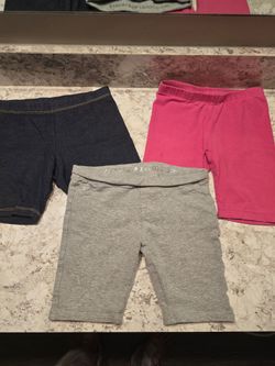 3 Girls shorts, size 7-8 and 10 but fits like 6