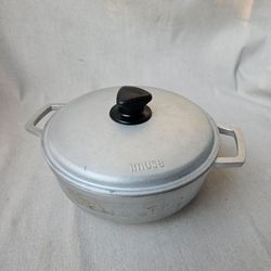 IMUSA Aluminum Dutch Oven Stock Pot with Lid – Dual Handle Cooking Pot