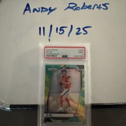 2024 Bo Nix Hyper Prizm /180 Rookie PSA 9