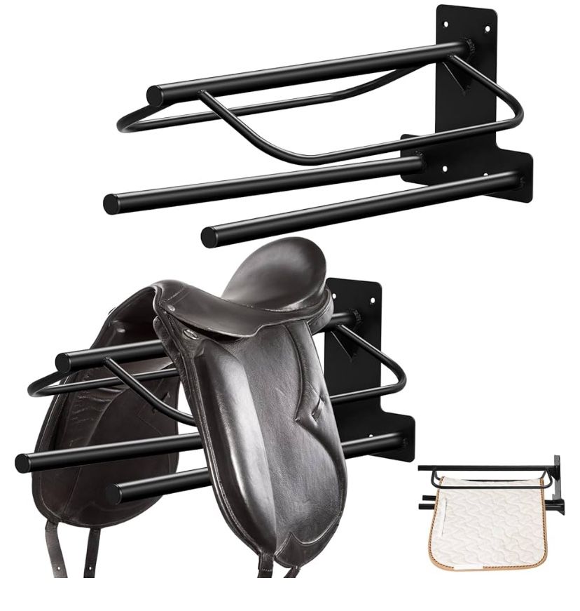 Paterr 2pcs 2-Bar Wall Mounted Saddle Stand