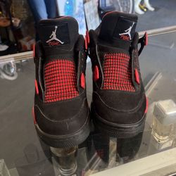 Jordan 4 Retro Red Thunders Size 5.5 Men’s, 7 In Women’s 