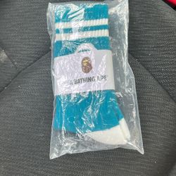 Bape Blue Socks