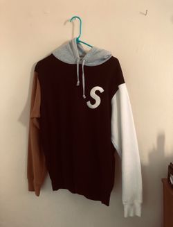 Supreme S Logo Colorblocked Hoodie 