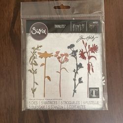 Sizzix 665221 Wildflower Stems #3 Thinlits Die Set
