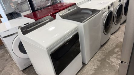 Whirlpool Topload washer and gas dryer