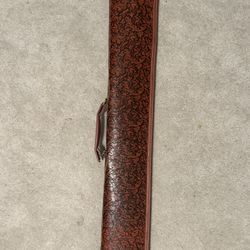 Hand tooled Leather Pool Holder & Pool Stick!