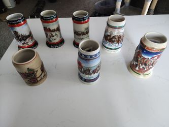 7 budwieser mugs