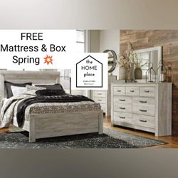 🚨 Package Deal!!!🚨Big Discounts!!!🔥 Come Get Your Brand New Queen Bedroom Set With FREE Mattress Set, In Stock Ready For Delivery TODAY!! 🚚  
