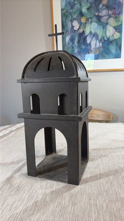 Steven Handelman Wrought Iron Church Mission Candle Lantern Artisan