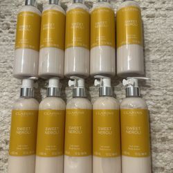 Lot of 10 Clarins Sweet Neroli Body Lotion, 300ml/each